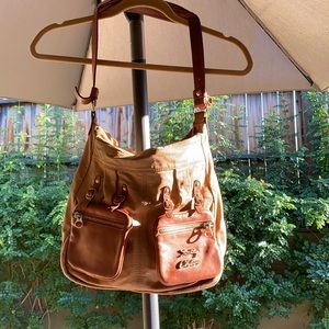 SEE BY CHLOE LEATHER HANDBAG VINTAGE PURSE BROWN